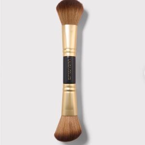Laura Geller Dual-Ended Brush with Gold and Brown Bristles